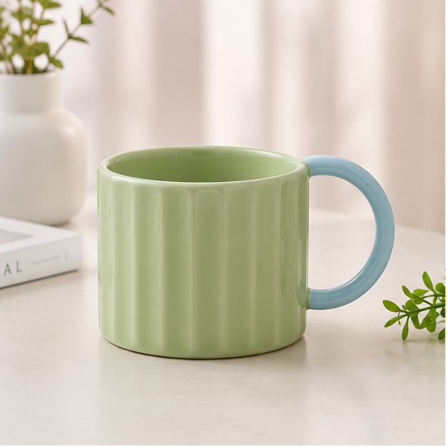 Ceramic Coffee Mug Green (YM1724)