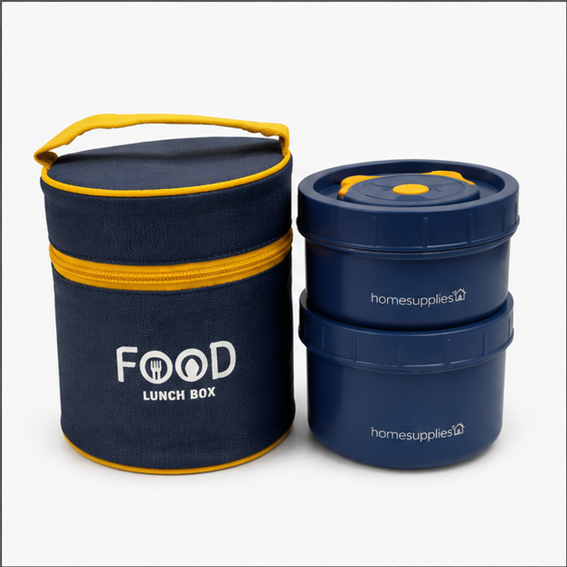 Thermo Fresh Insulated Lunch Box – Dark Blue (YM2141)