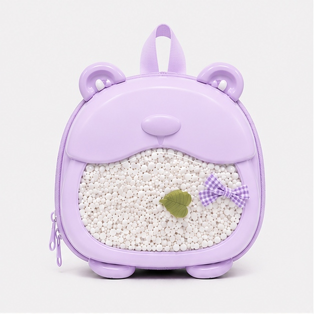 Kids Bear Backpack – Purple (YM1168)