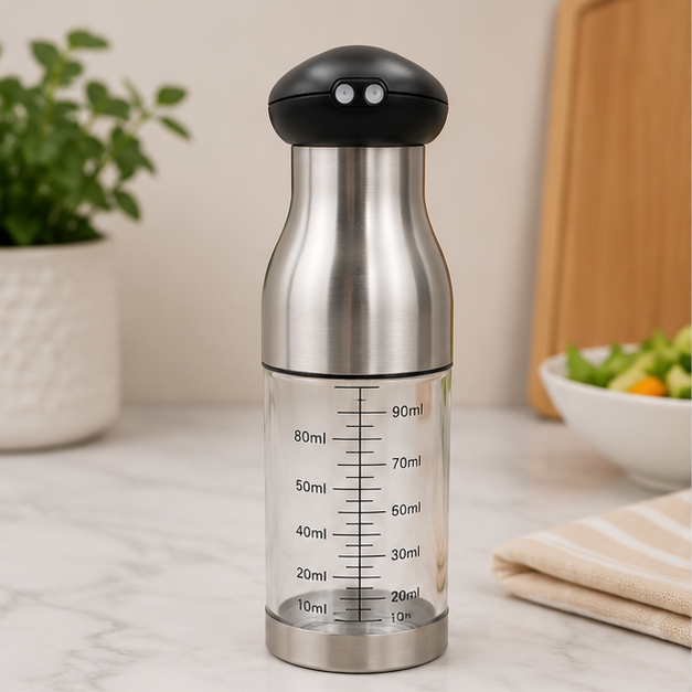 Glass Oil Sprayer Bottle Grey 100ML (YM060)