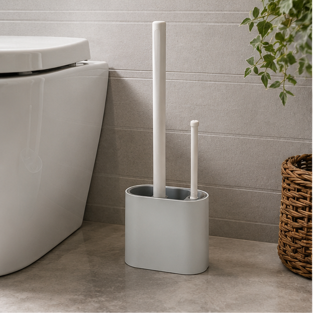 Wall-Mounted Toilet Brush Set with Holder (YM1343)