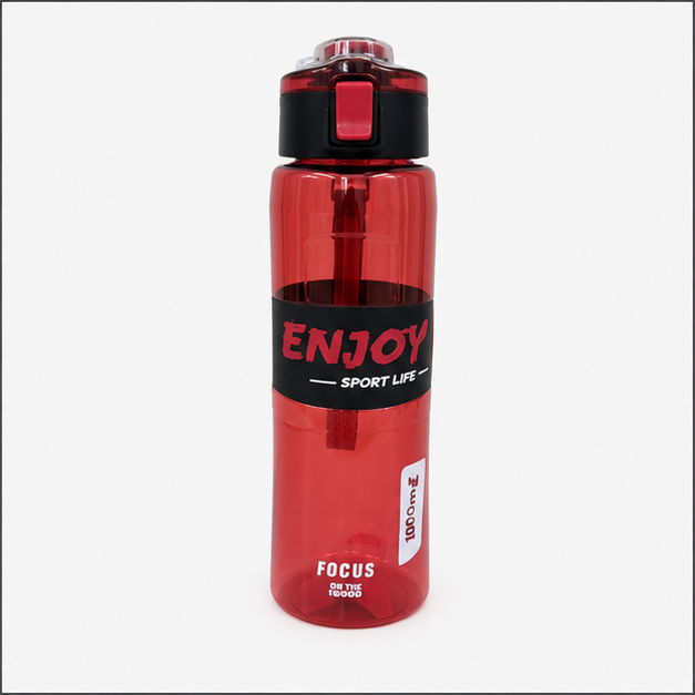 Red Water Bottle with Handle (YM2126)