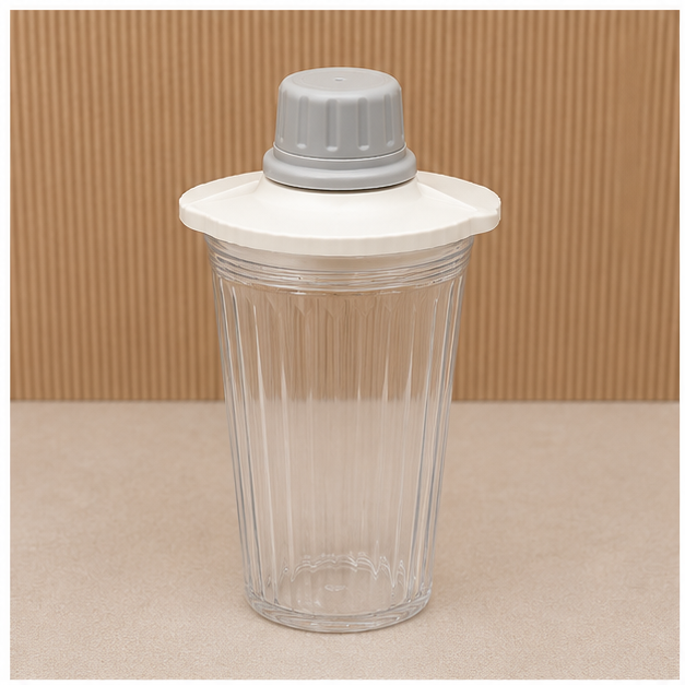White Shaker Bottle 600ML for Protein & Fitness Drinks (YM2148)