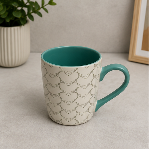 White Ceramic Coffee Mug for Home and Office (YM2832)