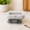 Flip Lid Food Storage Container Grey 425ML (YM293)