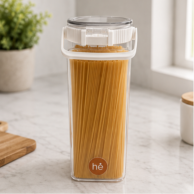 White Airtight Cereal Storage Container 2300ML (YM2681)