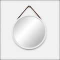 Modern Round Wooden Wall Mirror (YM1136)