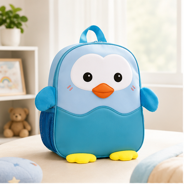 Kids Penguin Backpack Sky Blue (YM1172)