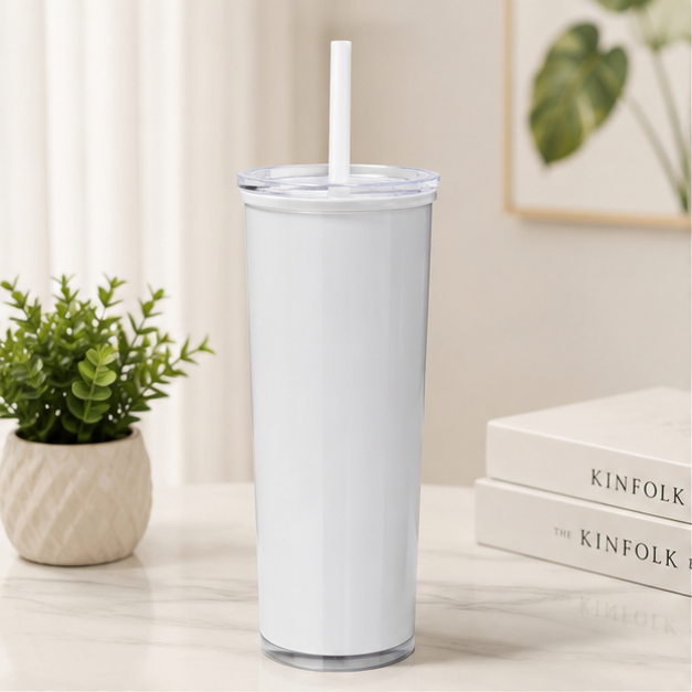 Plastic Water Tumbler with Straw for Daily Hydration & Travel (YM494)