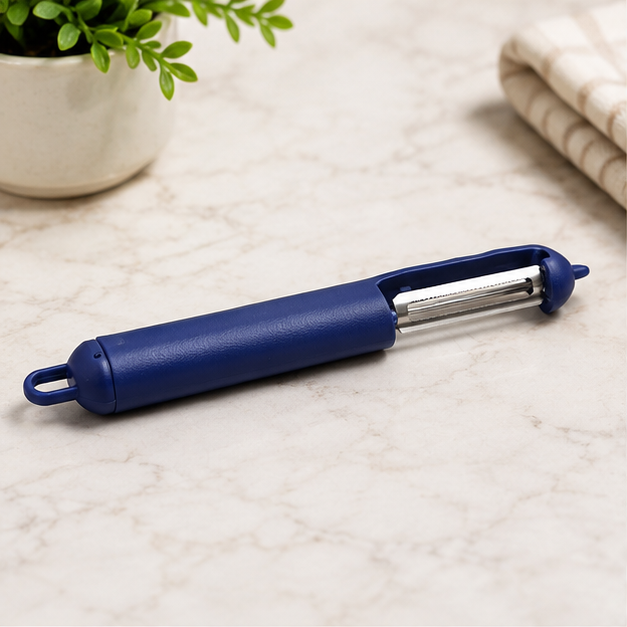 Blue Kitchen Peeler with Ergonomic Handle (YM1369)
