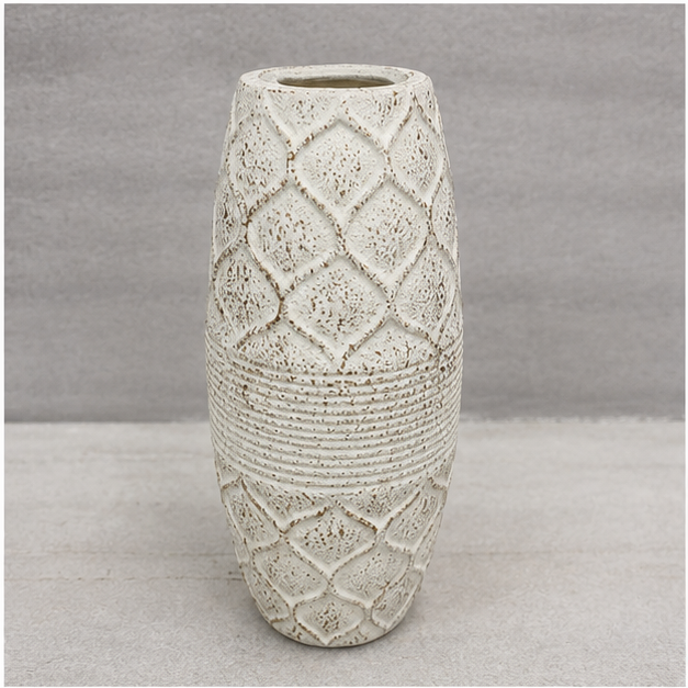 White Ceramic Flower Vase for Home Decor (YM2343)