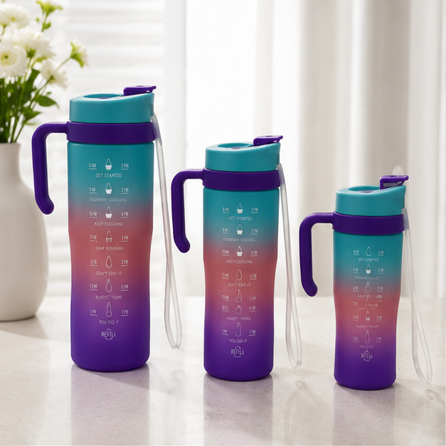 Hydration Bottle Blue Set of 3 (YM2128)