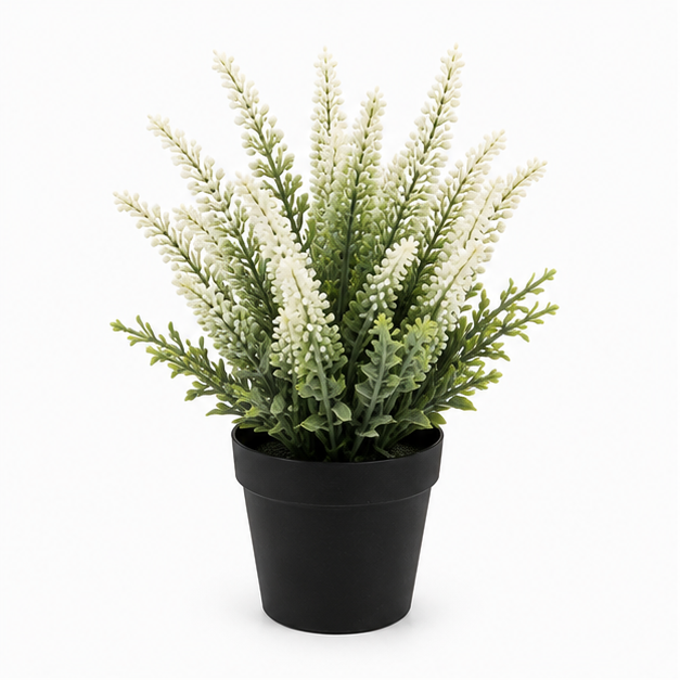 Artificial White Flower Plant in Pot (YM1004)