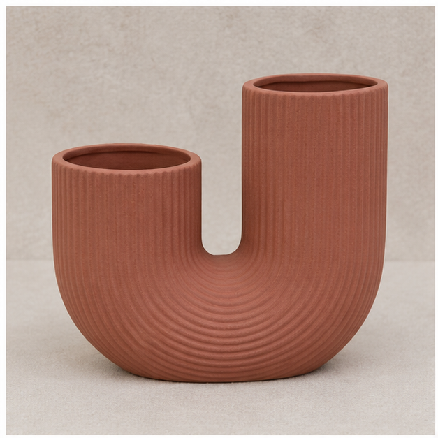 Pink Dual Opening Decorative Vase (YM1111)