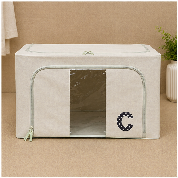 Green Fabric Clothes Storage Bag 88L (YM2094)