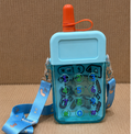 Blue Kids Water Bottle with Strap for School (YM505)