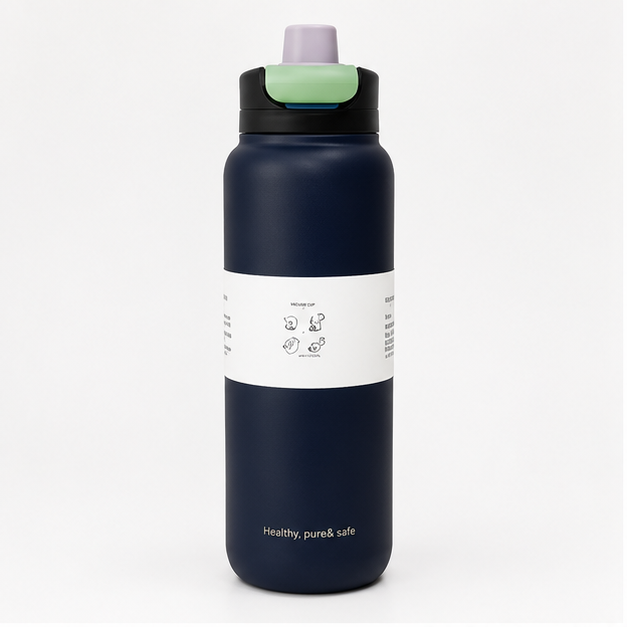 Navy Flip Top Bottle 1000ML (YM2198)