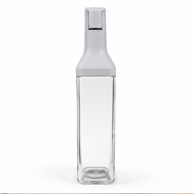 Grey Glass Oil Bottle (YM1225)