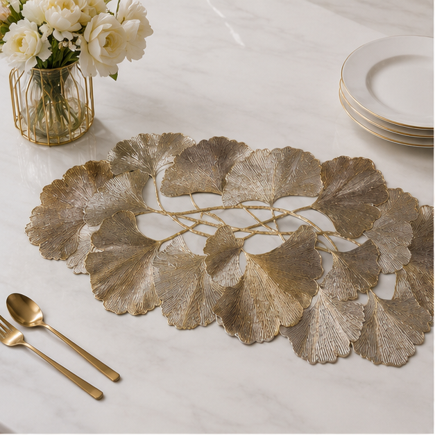 Ginkgo Leaf Gold Placemat (YM2649)