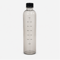 Glass Water Bottle Black 1000ml (YM2150)