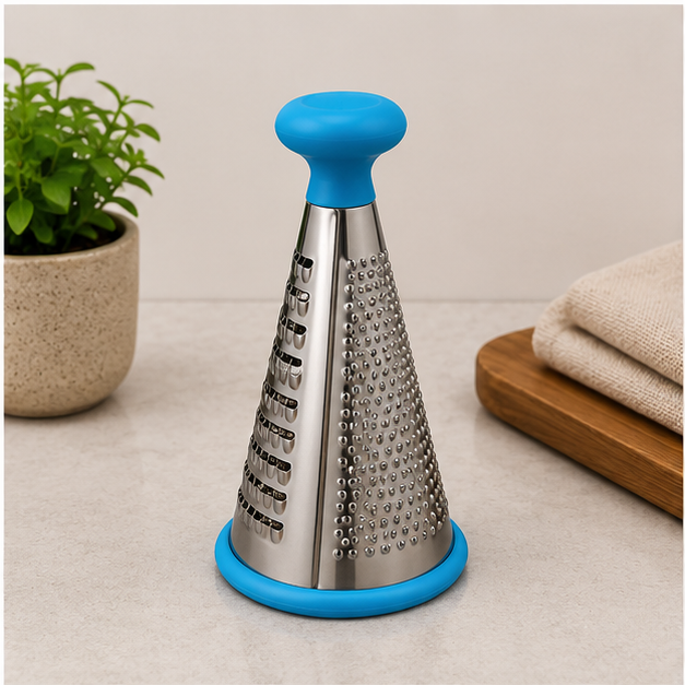 Premium Stainless Steel Vegetable Grater with Ergonomic Handle (YM195)