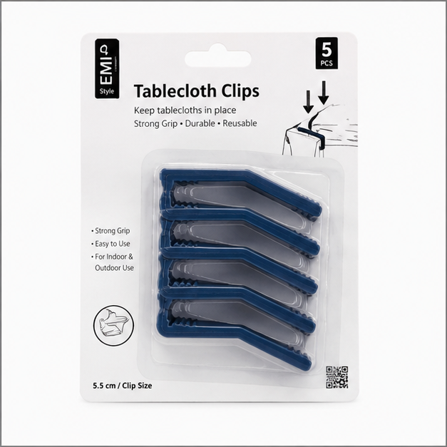 Secure Grip Tablecloth Clips – Blue (YM2029)