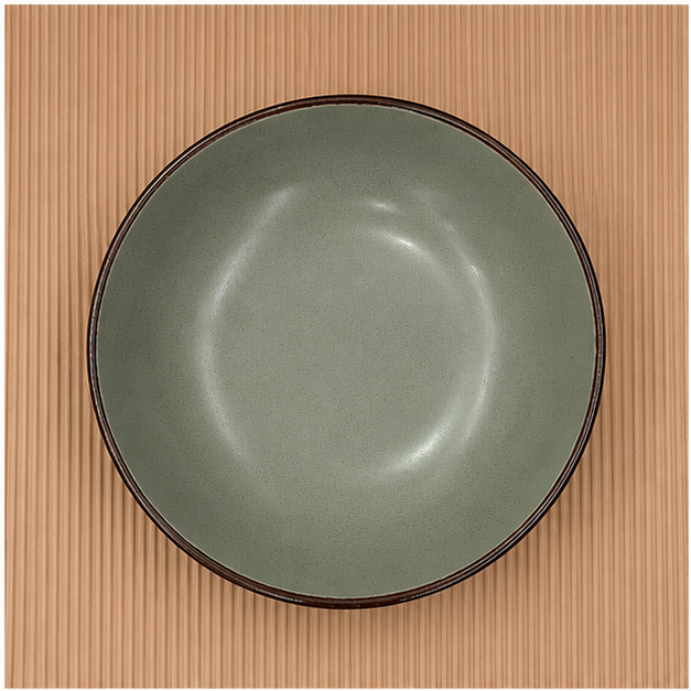 Green Ceramic Serving Bowl for Dining and Serving (YM1450)