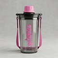 Black 600ML Sports Shaker Bottle (YM2148)
