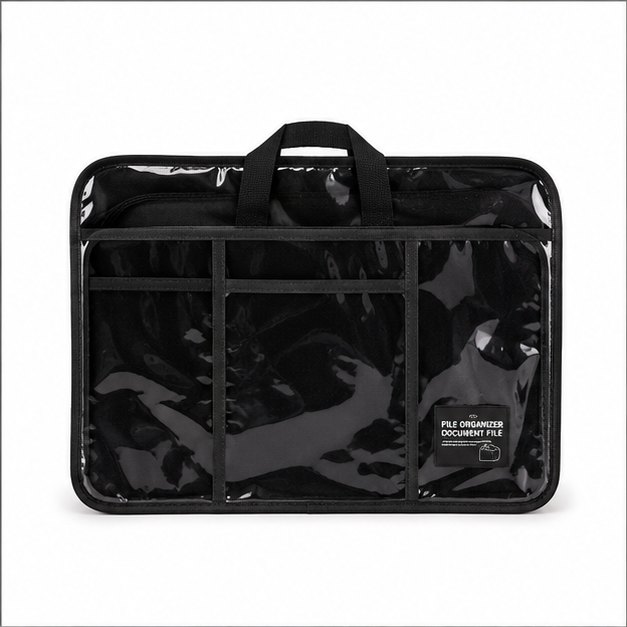 Black Premium File Organizer Bag (YM796)