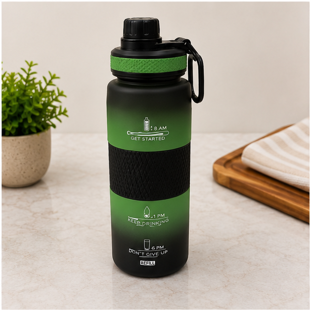 Green Plastic Sipper Bottle for Sports & Daily Hydration (YM2127)