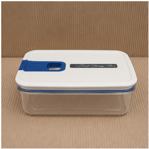 Transparent Plastic Food Storage Container with Lid (YM313)