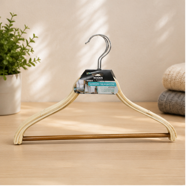 Beige Plastic Clothes Hanger Set (YM423)