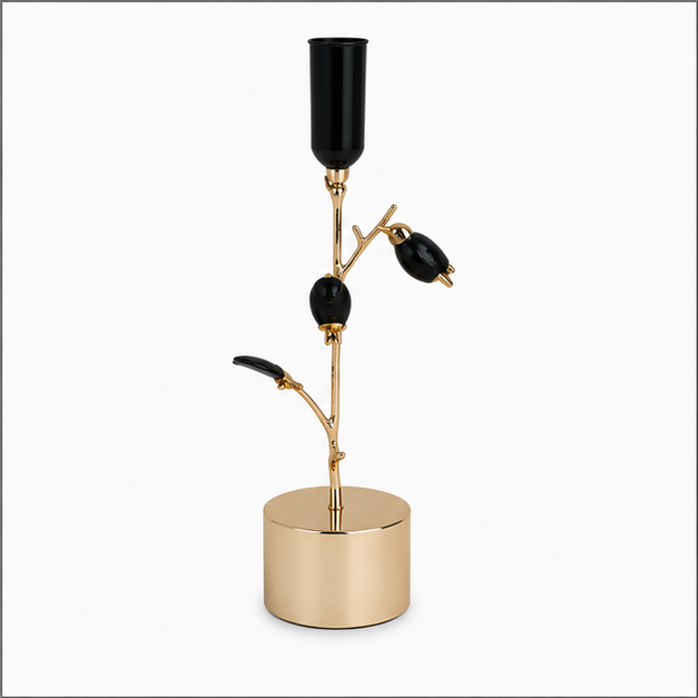 Modern Gold Bird Accent Candle Holder (YM1121)