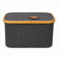 Grey Fabric Laundry Basket for Storage (YM1897)