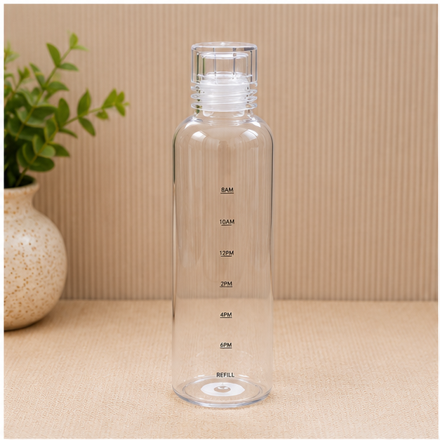 White Glass Water Bottle 550ML (YM2175)