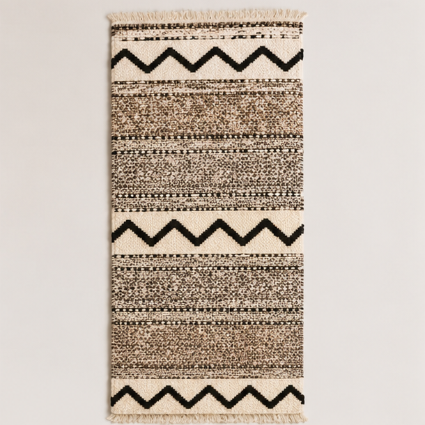 Cream Plush Floor Rug for Living Room & Bedroom (OF-FM-16)