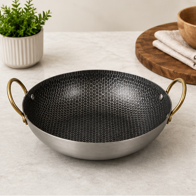 Cooking Pan Small Stainless Steel (YM1606)