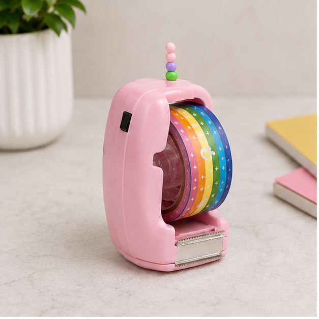 Cute Mini Tape Cutter Set with Decorative Tape (YM883)