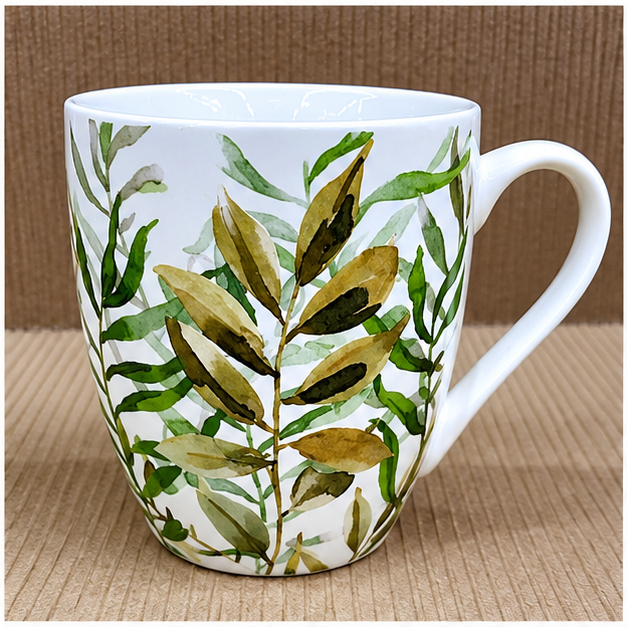 Botanical Print Ceramic Coffee Mug (YM2855)