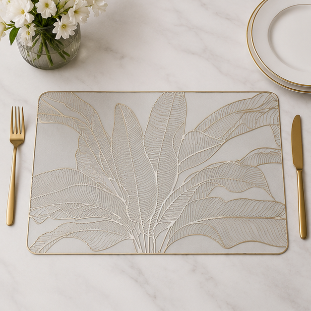 Botanical Gold Table Mat Set of 6 (YM2652)