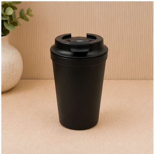 Black Coffee Tumbler 340ML with Lid (YM2133)