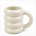 400ml Cream Ceramic Bubble Texture Coffee Mug (YM1722)