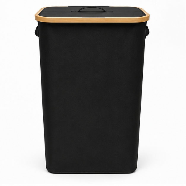 Black Laundry Hamper Basket for Daily Use (YM1881)
