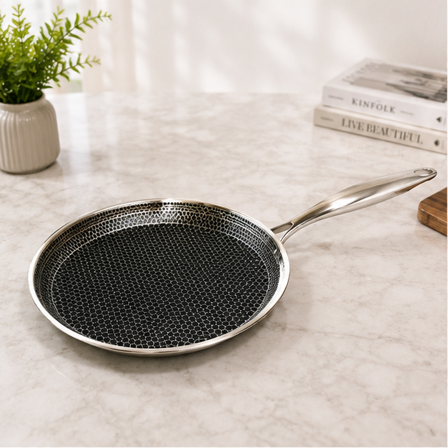 Stainless Steel Cooking Pan for Daily Cooking Needs (YM1576)