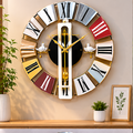 Modern Multi Color Wall Clock for Home & Living Decor (YM1095)