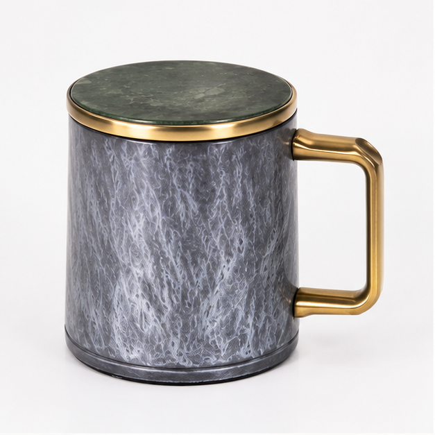 Black Glass Beverage Jug with Handle (YM150)