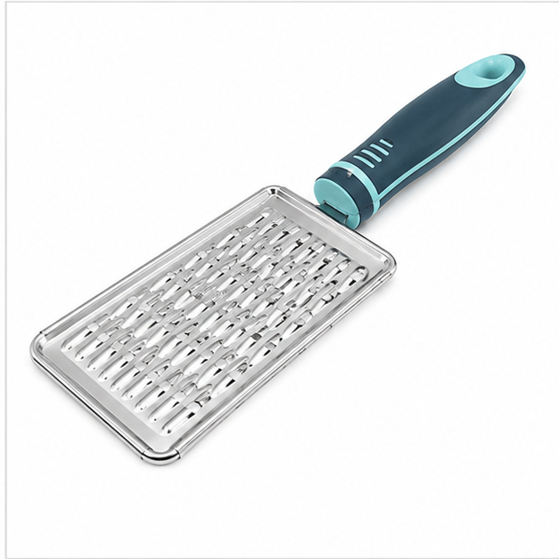 Stainless Steel Vegetable Grater with Blue Handle (YM097)