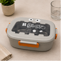 Kids Stainless Steel Robot Lunch Box Grey (YM2501)