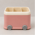 Pink Multi-Compartment Desk Pen Holder Organizer (YM801)