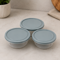 Storage Container Grey Set of 3 (YM2728)